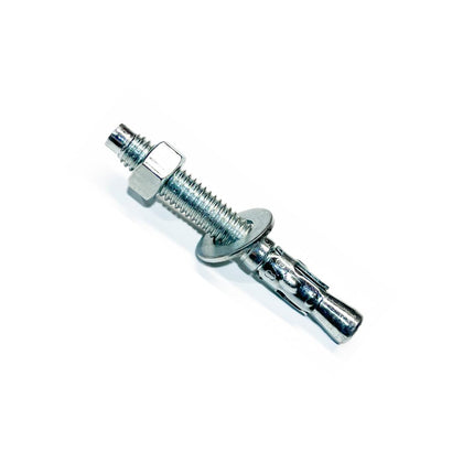 Zinc-Plated Steel Wedge Anchors, 1/4" X 1-3/4" - Heavy-Duty Mounting Bolts for Concrete - 25 Pack