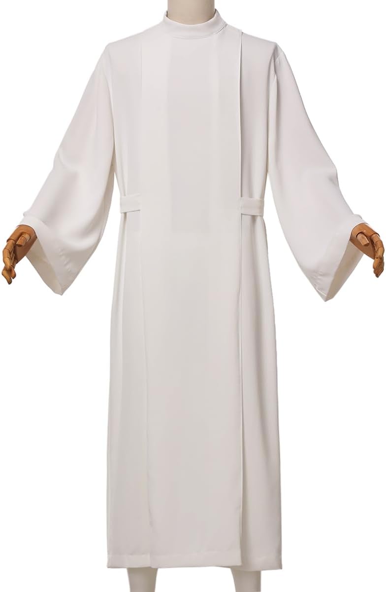 Priest Clergy Alb Pleats Front Wrap Alb Vestments