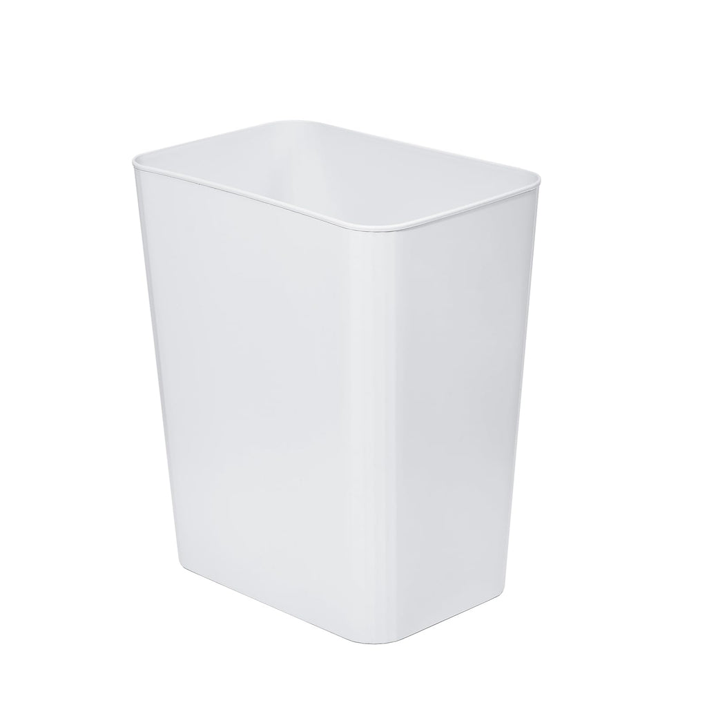 Plastic Trash Can 3.5 Gallon Ideal for Kitchen, Bathroom, Office, Dorm Lightweight, Durable & Easy to Clean-White