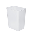 Plastic Trash Can 3.5 Gallon Ideal for Kitchen, Bathroom, Office, Dorm Lightweight, Durable & Easy to Clean-White