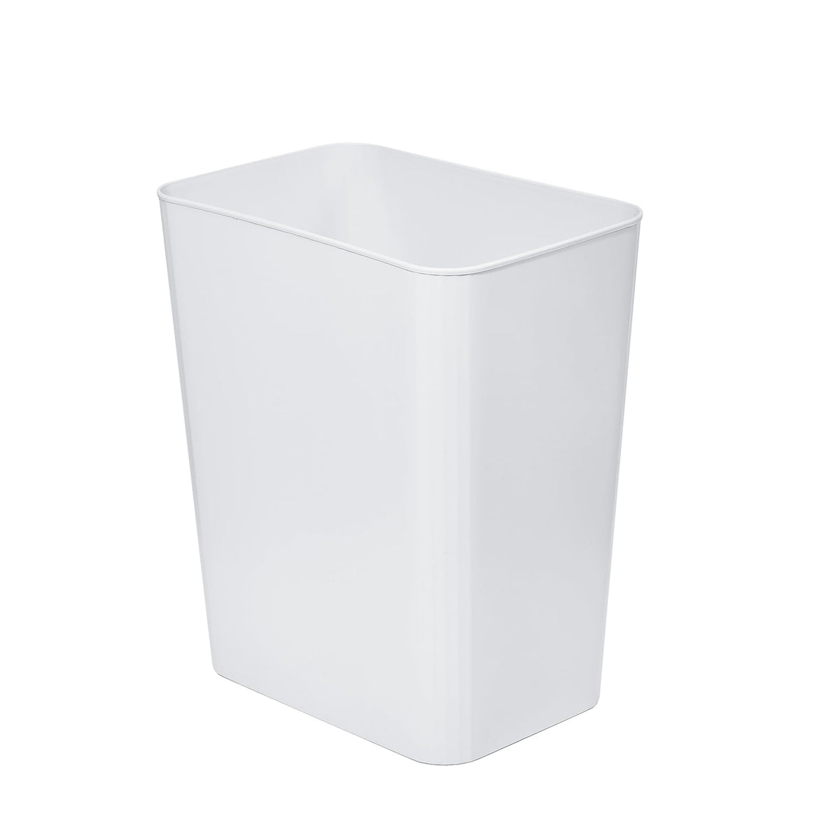 Plastic Trash Can 3.5 Gallon Ideal for Kitchen, Bathroom, Office, Dorm Lightweight, Durable & Easy to Clean-White