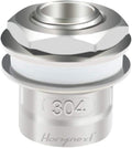1/2 NPT 304 Stainless Steel Weldless Bulkhead Fitting
