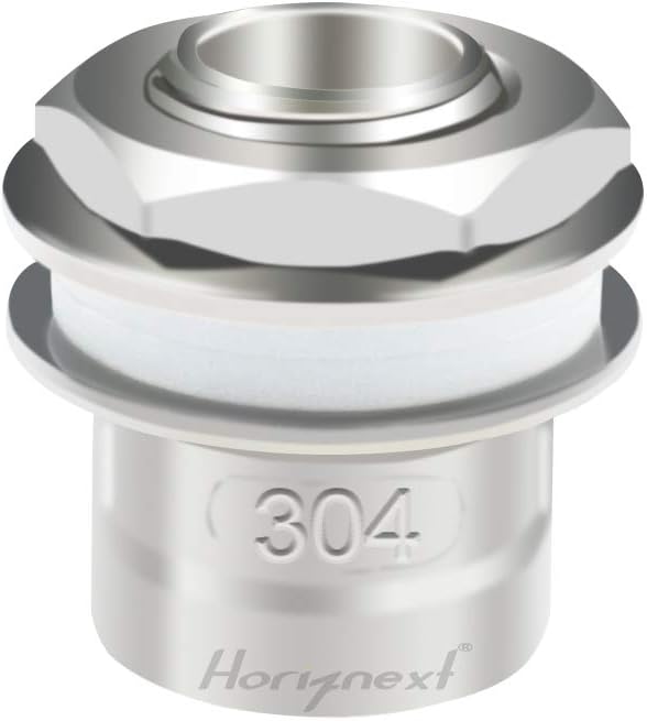 1/2 NPT 304 Stainless Steel Weldless Bulkhead Fitting