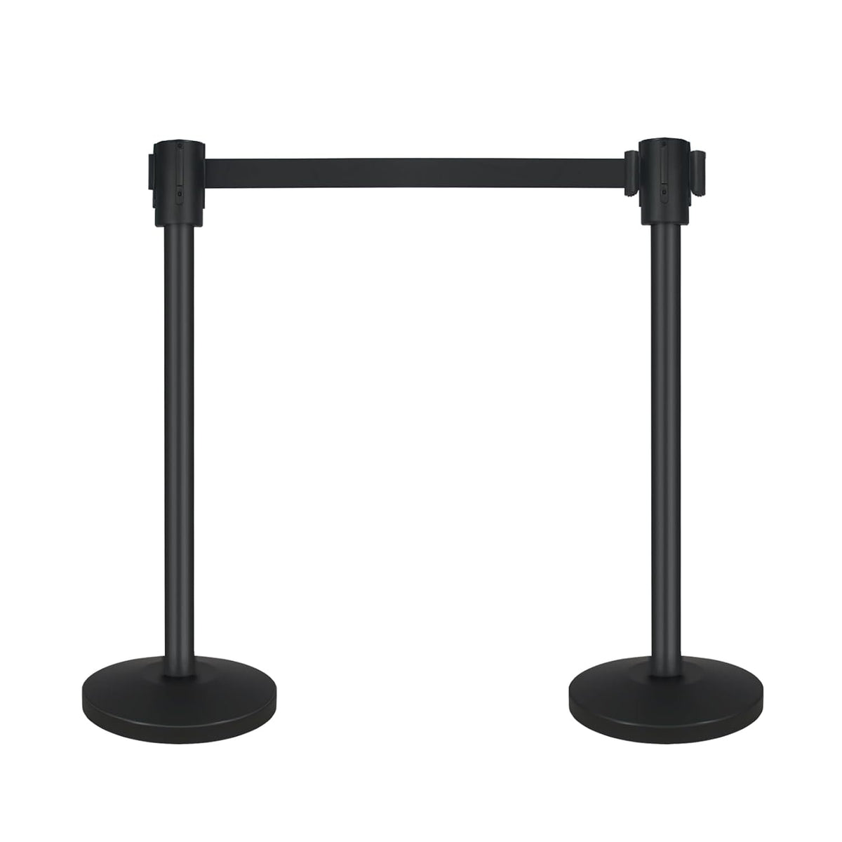 Crowd Control Barriers, 2 Pack Stanchions with 16.4 Ft Retractable Belt