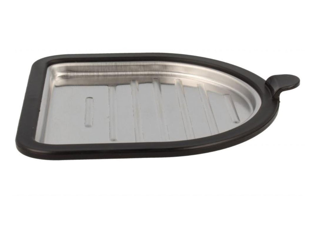 Silver Cup Holder With Black Frame compatible with DeLonghi Espesso Coffee Machine