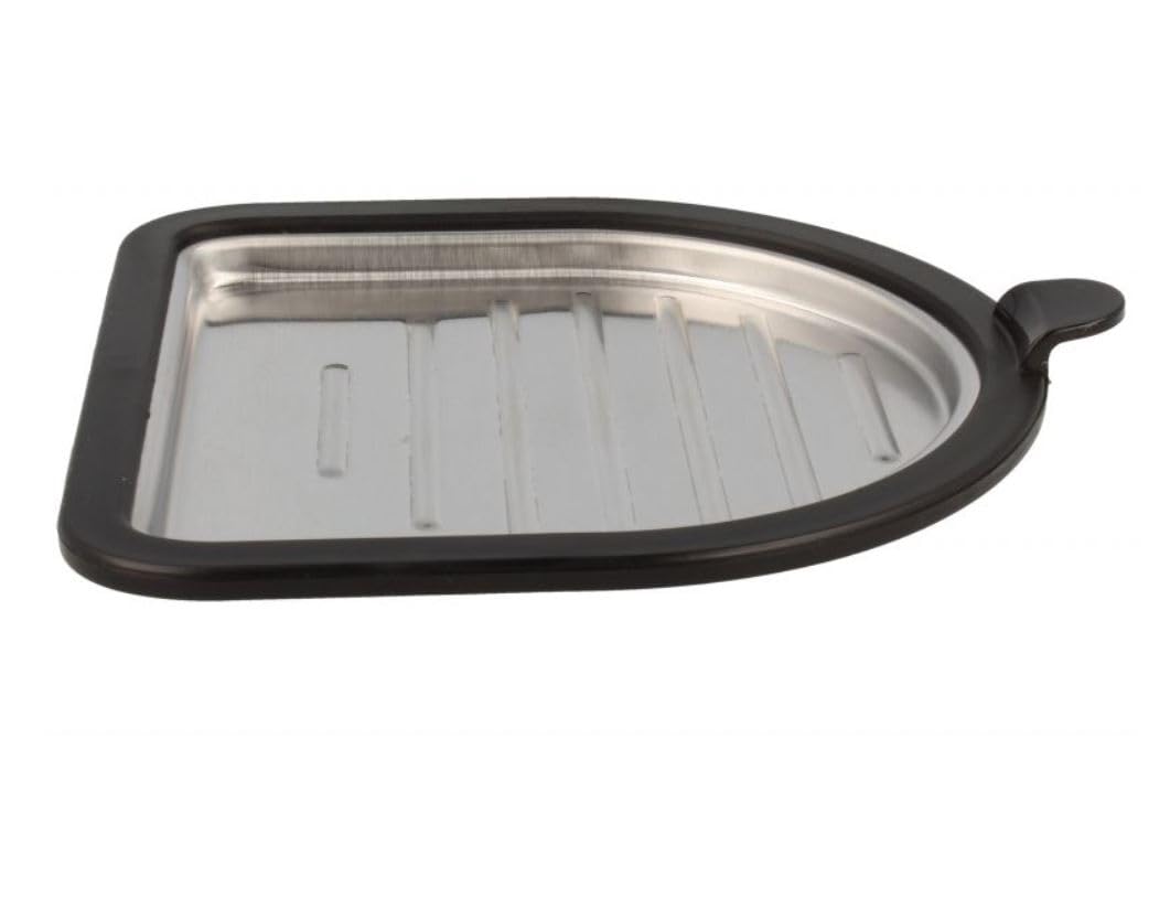 Silver Cup Holder With Black Frame compatible with DeLonghi Espesso Coffee Machine