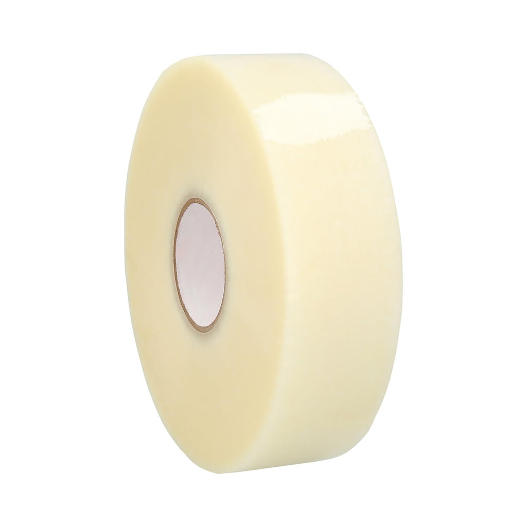 PSBM Hotmelt Machine Length Packing Tape, 4 Rolls, 2 Mil Thick, 2.83 Inch Wide, 1000 Yards Per Roll, Total 4000