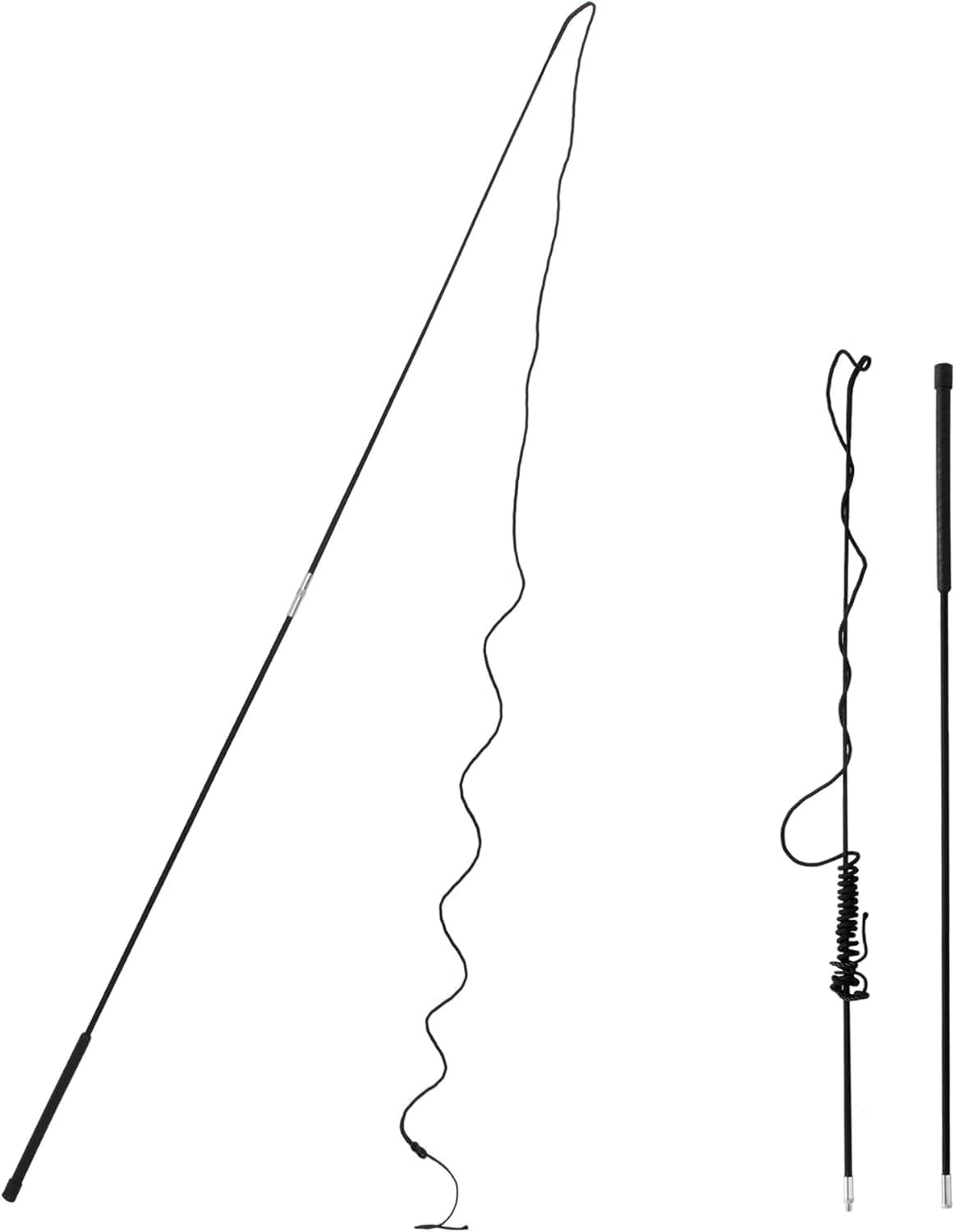 Horse Lunge Whip Training Stick and Whip 5.9 Feet Long Whip+6.3 Feet Drop for Dogs Horses(Can Detachable into Two
