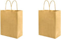 100 & 50 Pack 8x4.75x10 inch Medium Brown Paper Bags with Handles