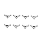 8 Pack Freezer Shelf Clips Aluminum Replacement Support Hooks