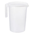 Graduated Beaker, 3500ml PP Plastic Liquid Measuring Cup Double Sided Graduations with Handle Lid and Spout for Lab
