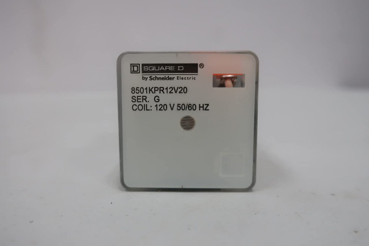 SQUARE D 8501KPR12V20 Plug-in Relay 120V-AC