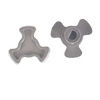 Ochoos 2Pcs 16mm Replacement Microwave Oven Turntable Roller Guide Support Coupler Tray Shaft