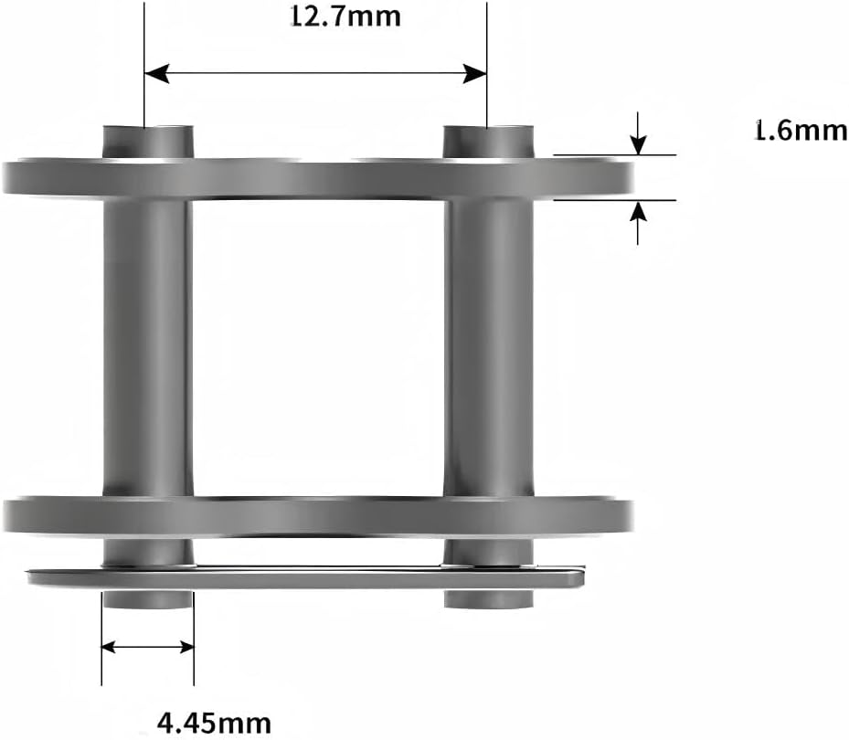 Sliding Gate Chain Connecting Links, #41 & #428 Roller Chain Connector for Chain-Driven Sliding Gate Openers, Replacement & Extension (#428)