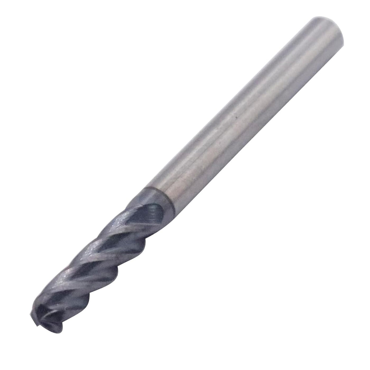 BestParts 5pcs 1/8" 4 Flute Solid Carbide Ball Nose End Mills, AlTiN Coated