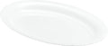 White Plastic Oval Serving Trays - Serving Platters Oval Pack of 4