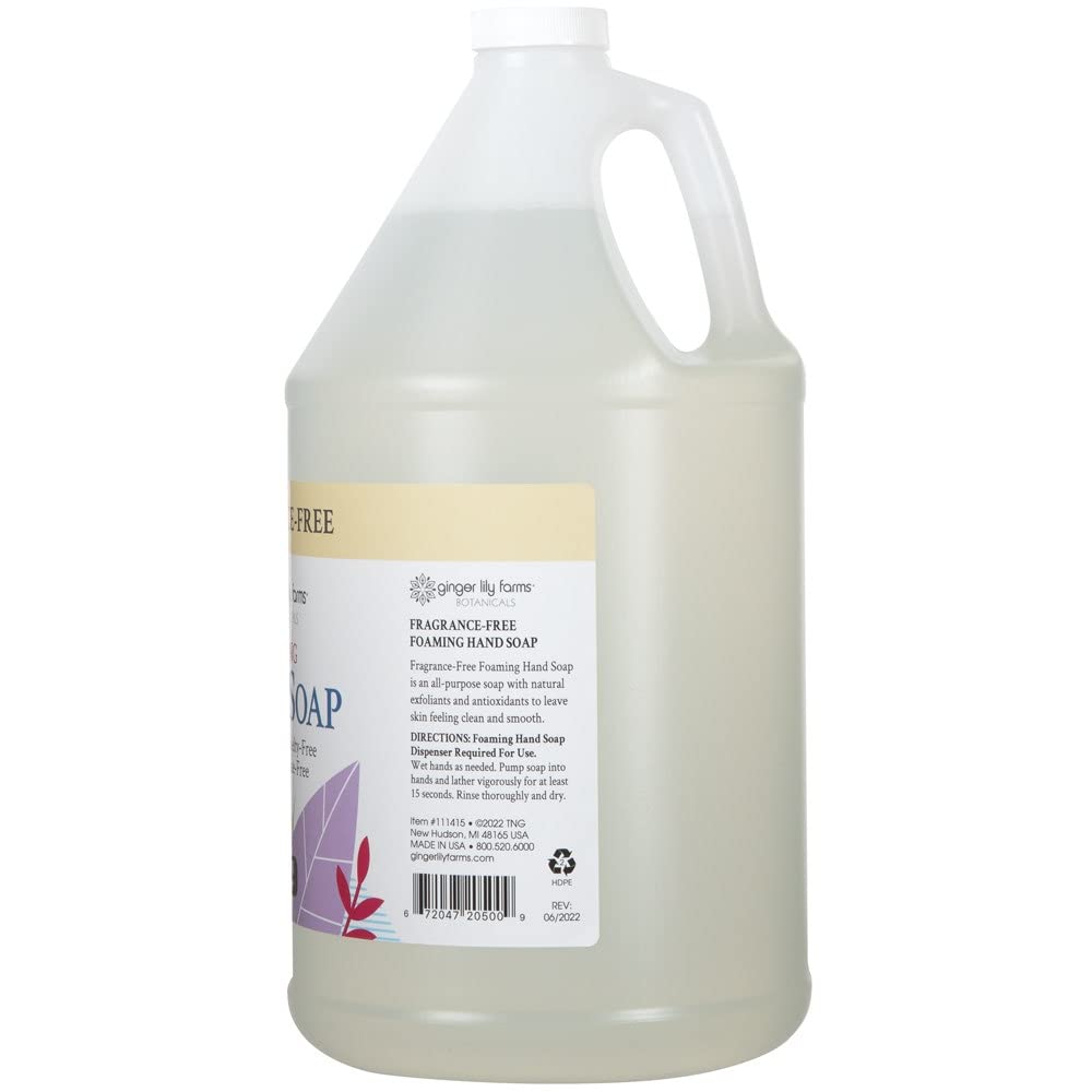 Botanicals Foaming Hand Soap, 128oz, Fragrance Free