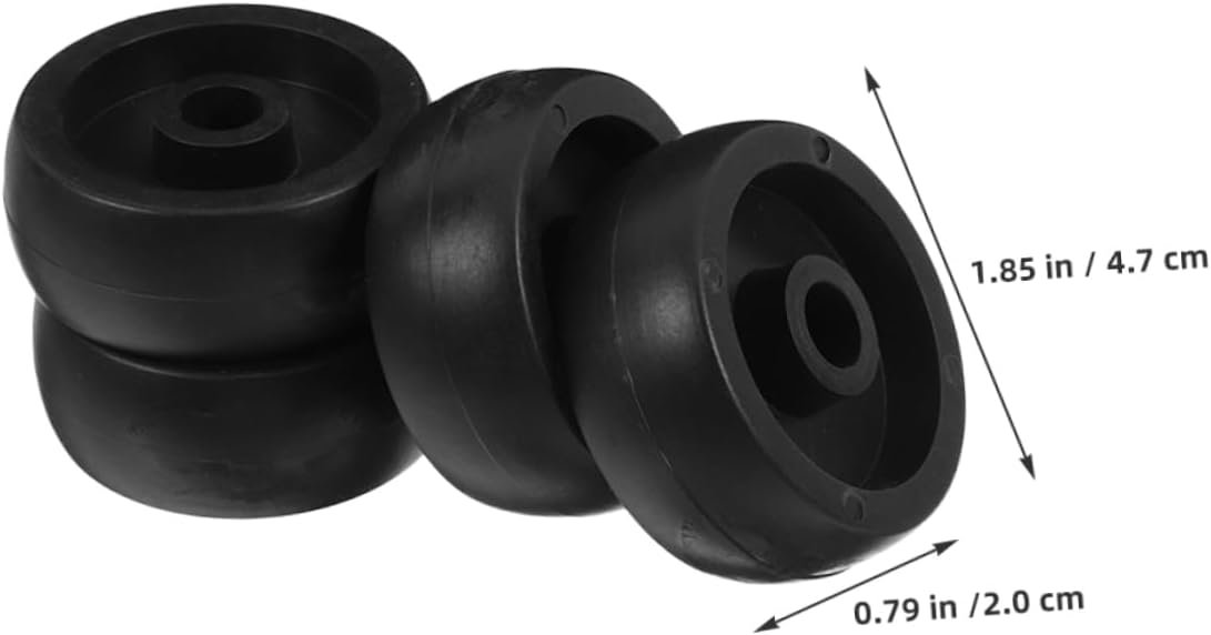 Universal Gym Roller Wheels 6-Pack Replacement Casters for Fitness Equipment Treadmills Exercise Bikes Rowing