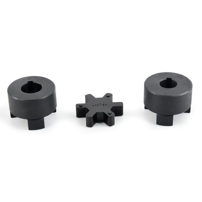 1/2" to 7/8" L095 3-Piece L-Jaw Coupling Set & Buna-N NBR Rubber Spider for Log Wood Splitter