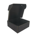 5x5x2'' Small Shipping Boxes 25 Pack, Cardboard Corrugated Mailers, Black (M552-25-B)