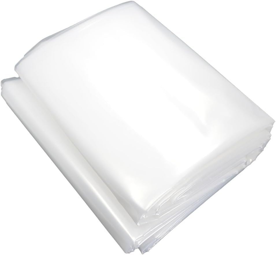 Plastic Sheeting, 4 Mil Thick Clear Polyethylene Film, Waterproof Multipurpose Tarp, Cuttable Plastic Cover for