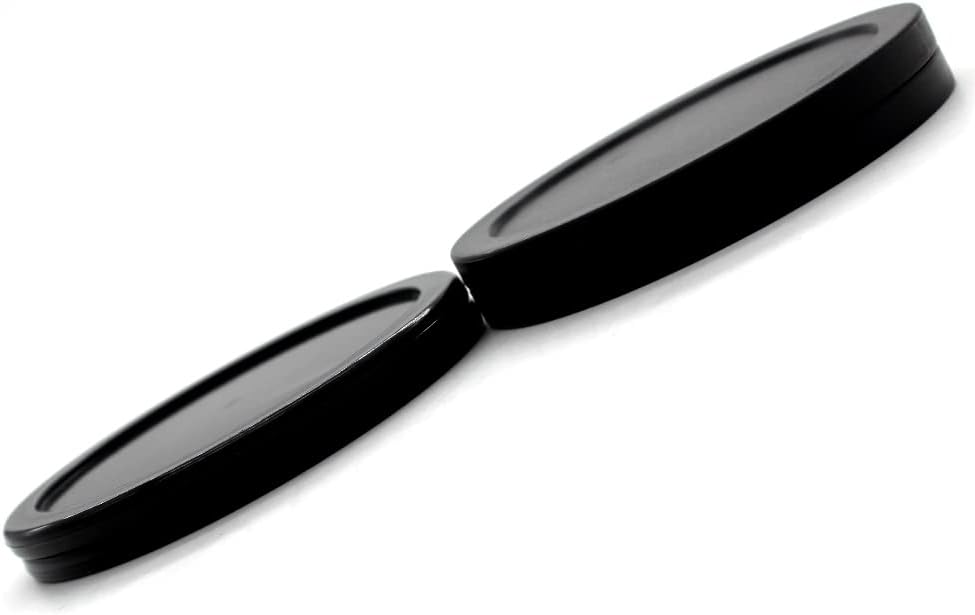 Air Hockey Pucks and Paddles,Black Air Hockey Puck Pusher,Goal Handles Paddles Replacement Accessories for Game