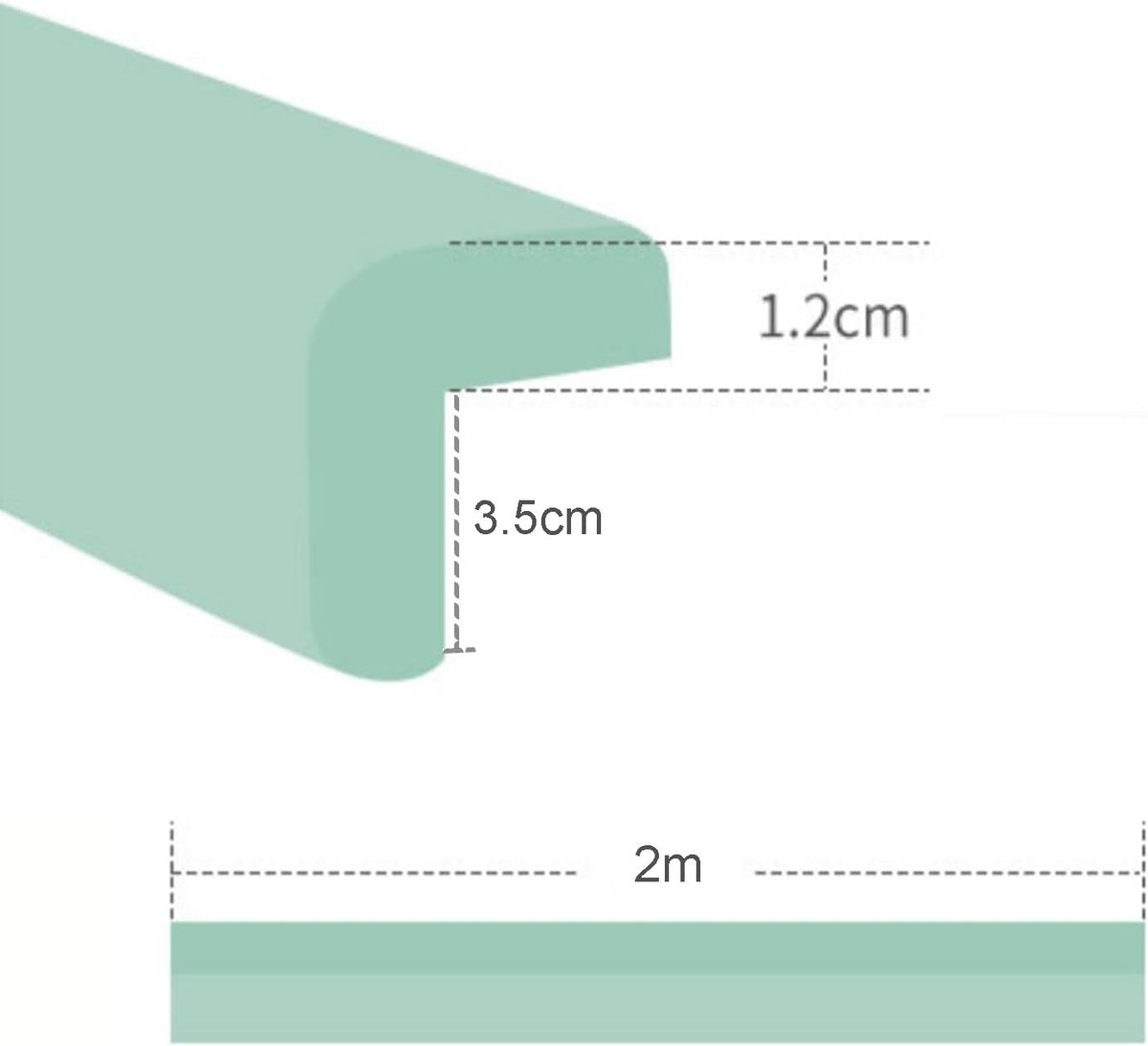 Sharp Edge Safety Corner Edge Foam Padding, Edge Guards Bumpers 3M Adhesive, Edge Corner Protector Guards for Table
