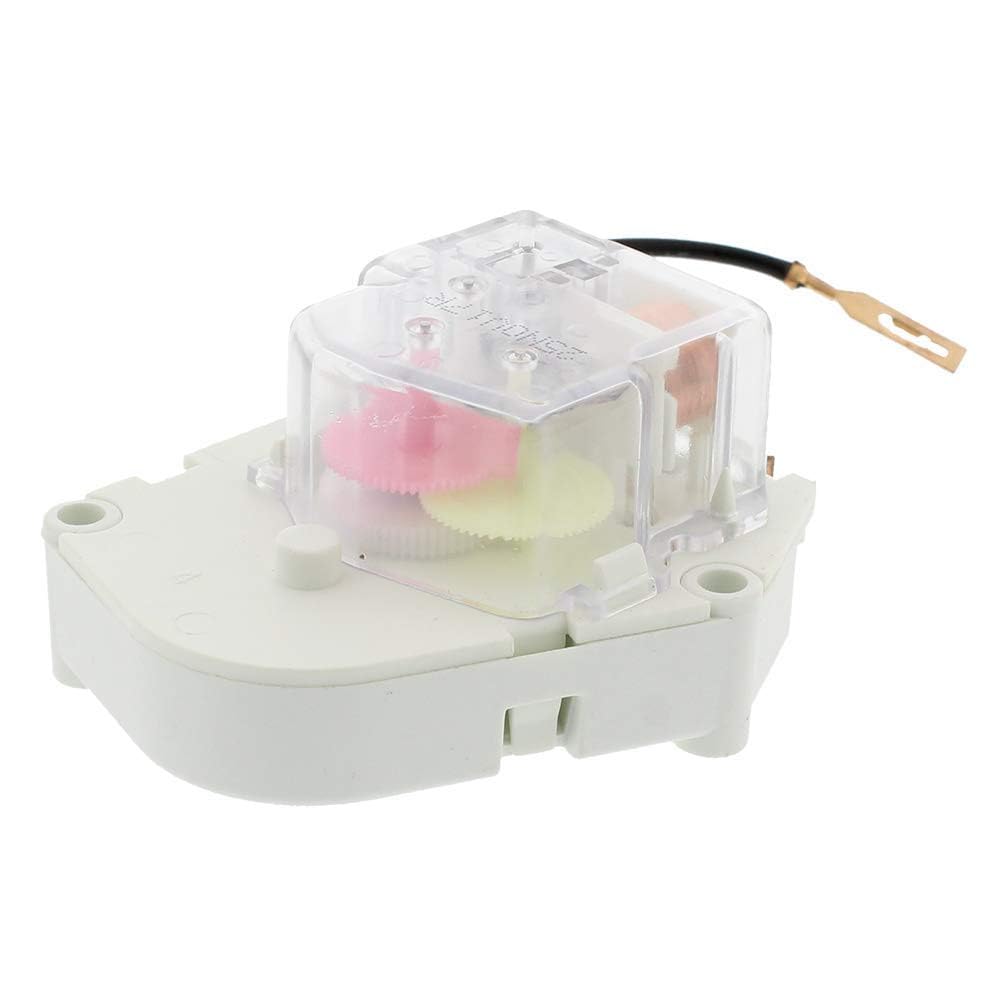 Refrigerator Defrost Timer Control W10822278-8 Hour 21 Min 4-Wire DIY Replacement Part (White)