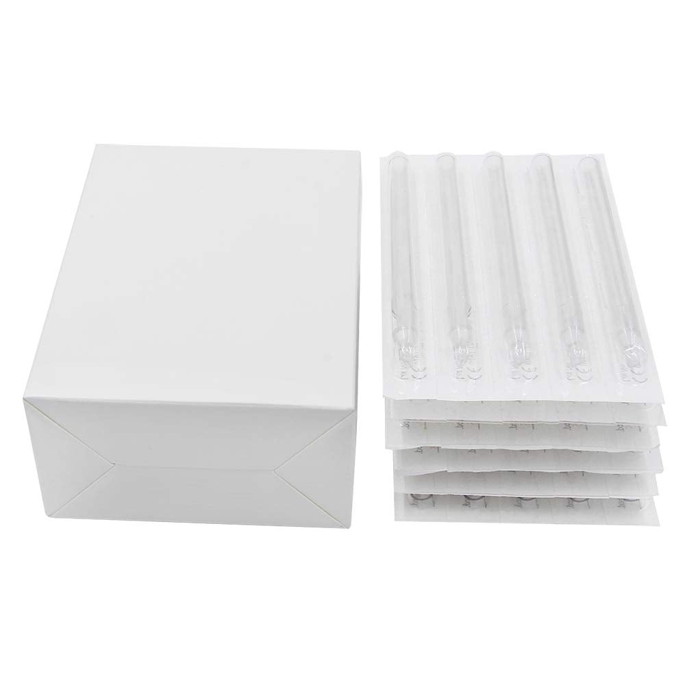 100PCS Mixed Long Disposable Tattoo Tips Tubes for 3RL 5RL 7RL 9RL 3RS 5RS 7RS 9RS 5M1 7M1 Tattoo Needles Tips Round