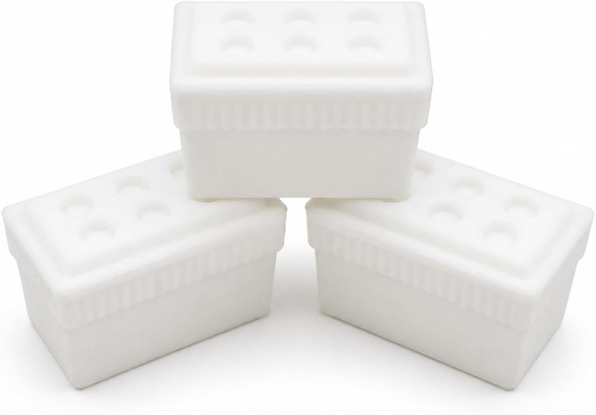 1/10 Scale RC Crawler Accessory - White Foam Styrofoam Cooler for Drinks 3-Pack