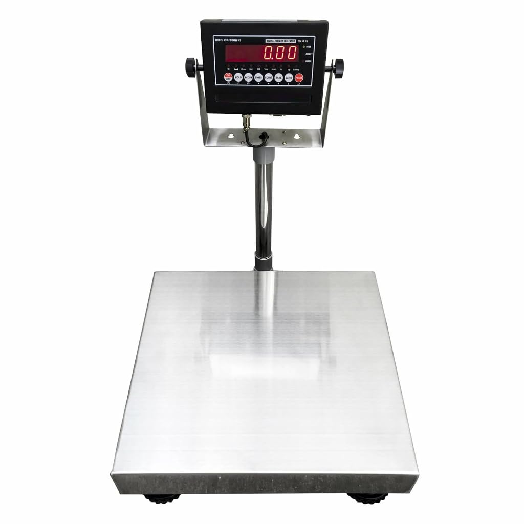 Liberty LS-915 NTEP Certified Bench Scale – 16" x 16" Platform Legal for Trade Stainless Steel Digital Scale – 300 lb