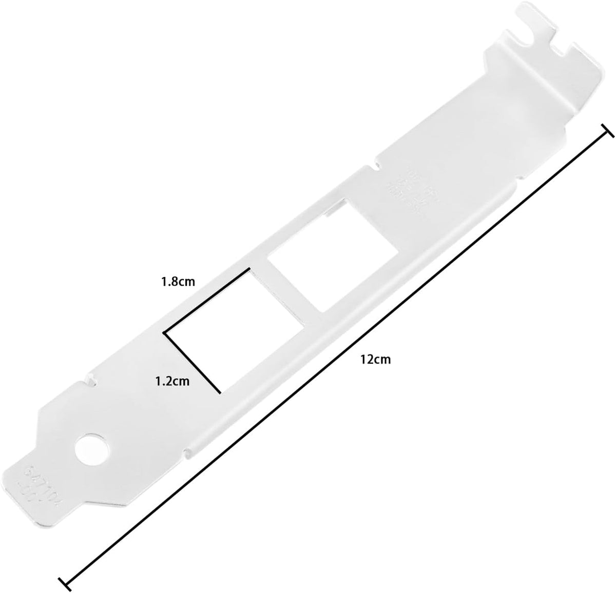 SING F LTD 2pcs Dual-Port Full Height Bracket 12CM with Screws Compatible with Intel X540-T2 Network Card Mounting Accessory Network Card Bracket