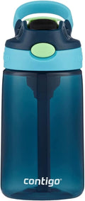 Kids Water Bottle with designed AUTOSPOUT Straw, 14 oz., Blueberry Ocean