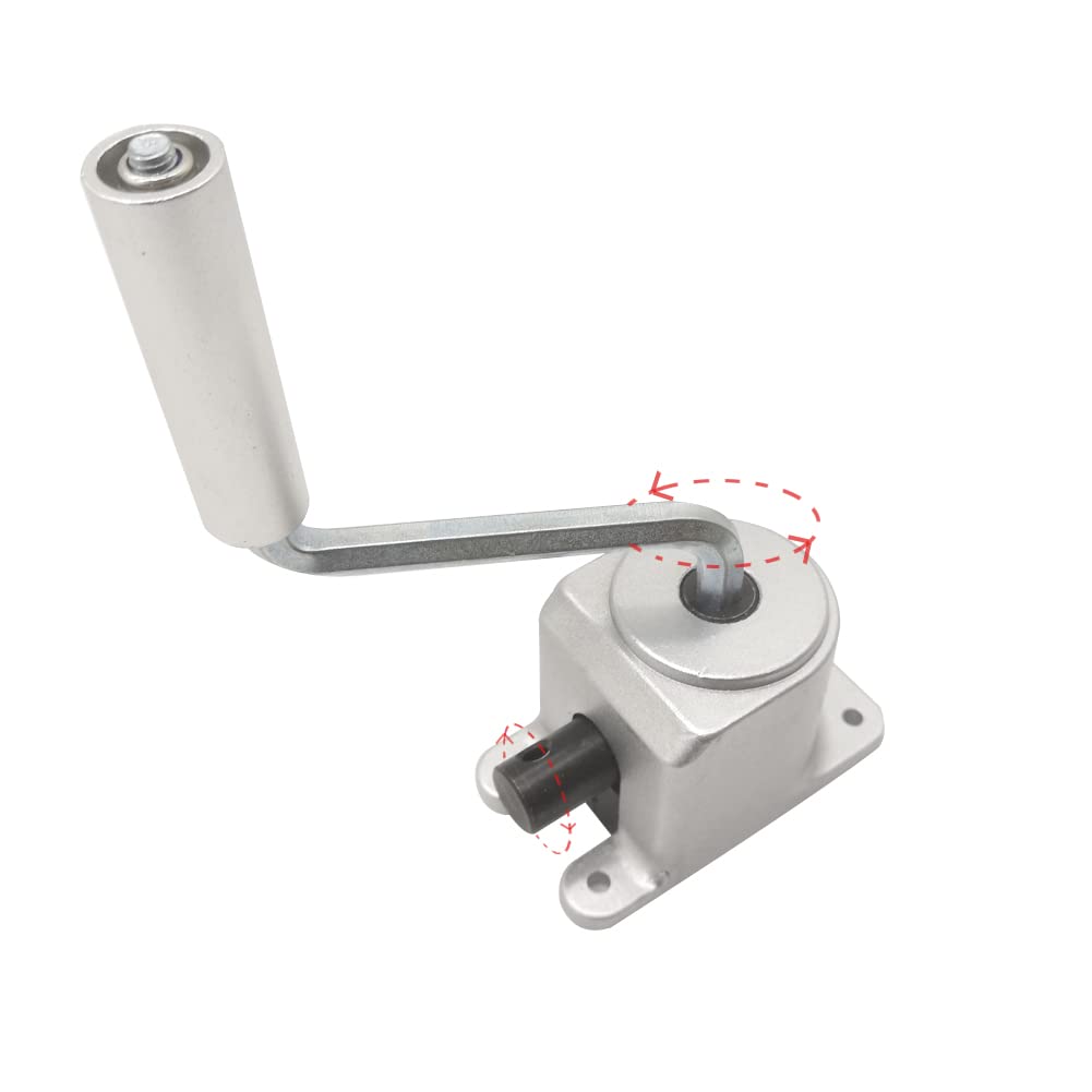 1:1 Manual Right Angle Tapered Bevel Gearbox with Handle 1.5 Module 20 Teeth 90° Angle Drive Steering Gear Device Simple Mechanical DIY Module with 15mm Shaft