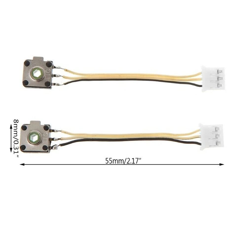TECKEEN 2Pcs Encoder, Mouse Wheel Encoder Replacement for Naga 2014 for Mamba 5G/V2 Mouse