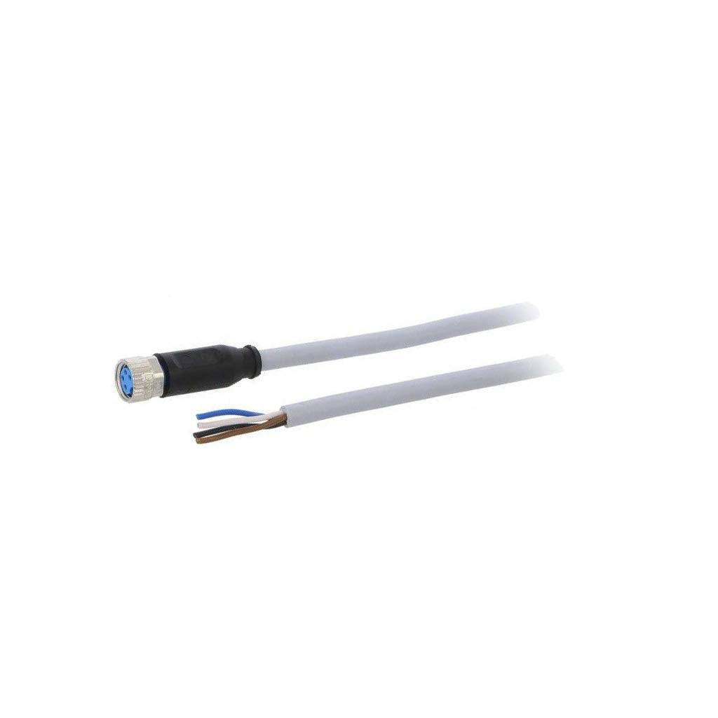 SICK YF8U14-020VA3XLEAX 2 Meter Cable, 30 VAC/VDC, A-Coded PVC, Female, Fiber Optic Cable, M8