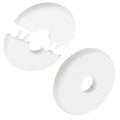 4Pcs 16MM Self-Adhesive Wall Split Flange, White