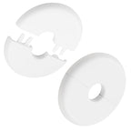 4Pcs 16MM Self-Adhesive Wall Split Flange, White