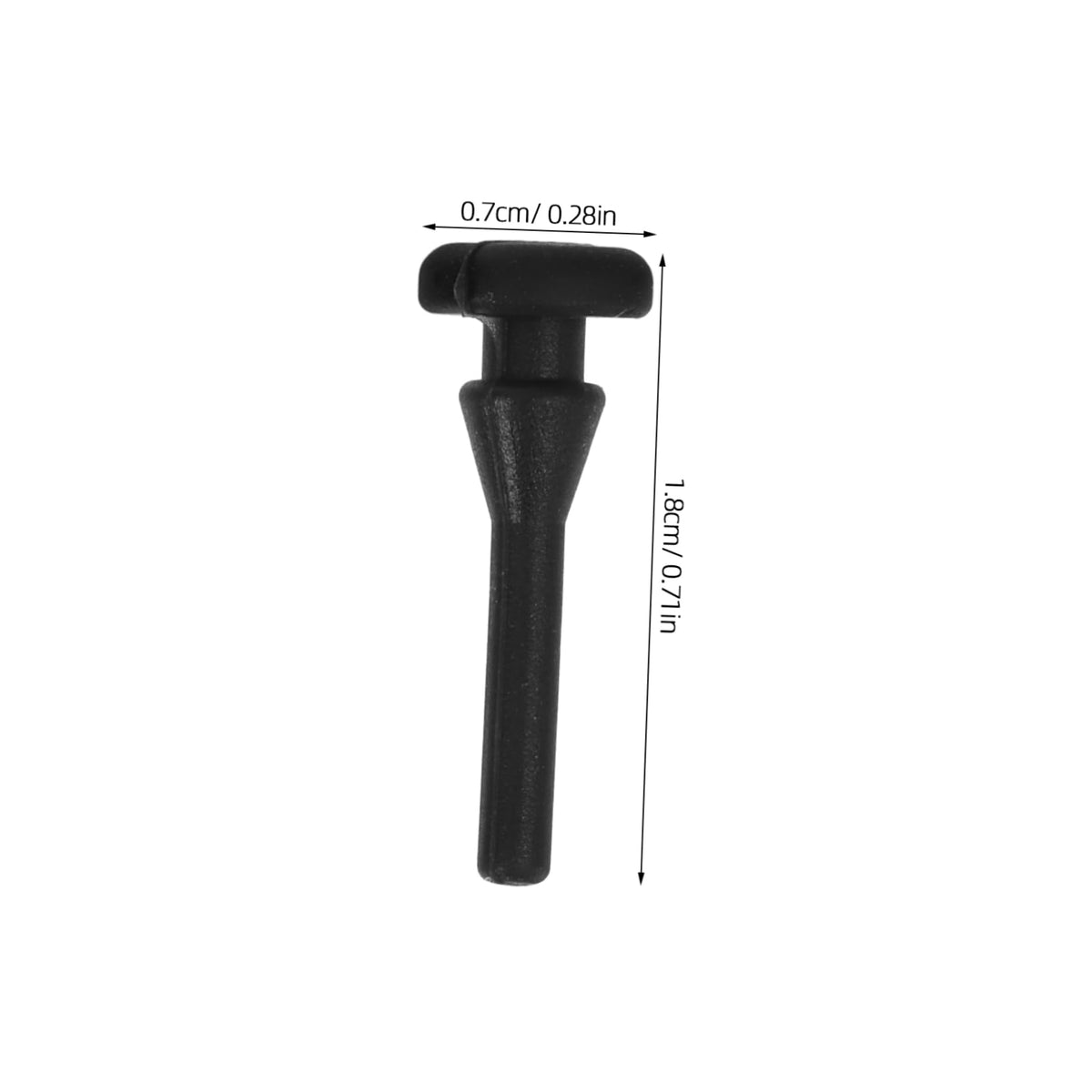 8Pcs Silicone Feet for Rice Cooker, 2.78mm Hole Black Antislip Bumpers