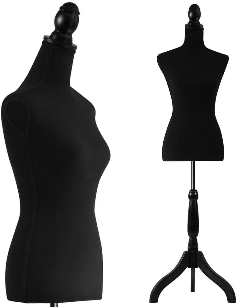 Female Torso Mannequin Display - Sturdy and Durable, Adjustable Dress Form (52-64"), Lightweight, Easy-to-Assemble