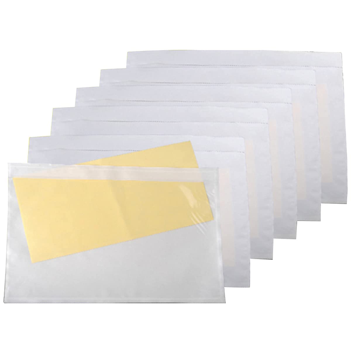 Packing Slip Envelope Pouches 6" x 9" Shipping Label Sleeves Clear Plastic Adhesive Packing List Envelope (100pcs)