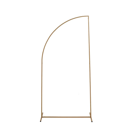 Balsa Circle 6 feet Gold Metal Floral Display Frame Half Moon Backdrop Stand Wedding Arch Party Events Reception