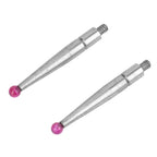 Dial Test Indicator Tips - Tungsten Steel Ruby Probe 0.08" Tip M1.6 Thread, Precision Measuring Gauge Tool for Lever Indicators 312b-2(Ruby Hands)