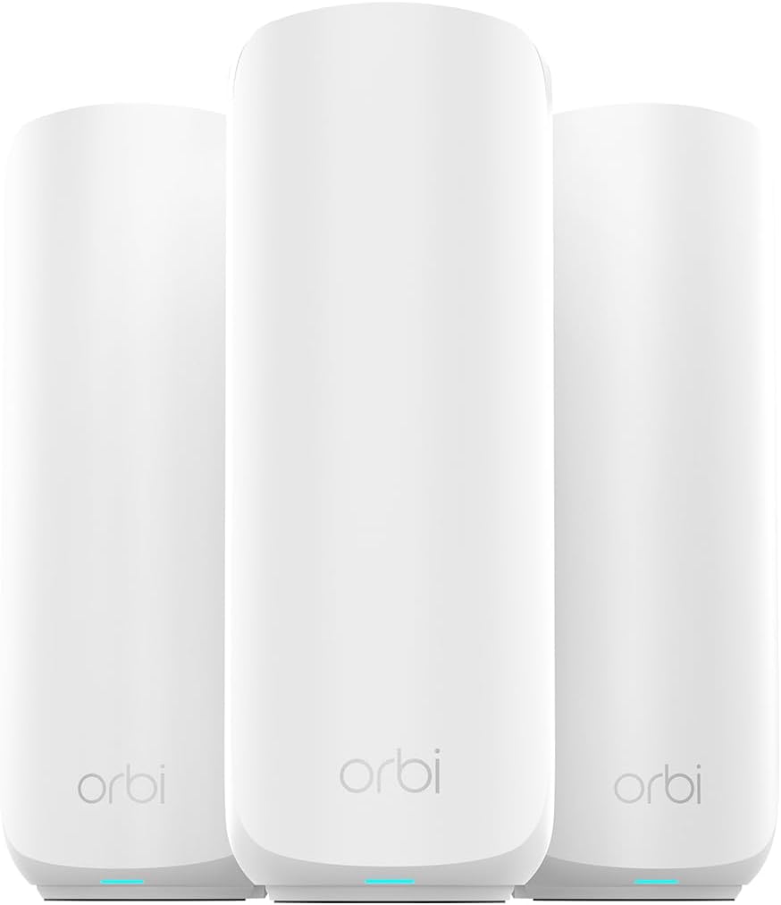 Orbi 370 WiFi 7 Mesh System Dual-Band, Up to 6,000 sq ft, 3 Pack | Mesh Router + 2 Satellite Extenders, Up to 5 Gbps