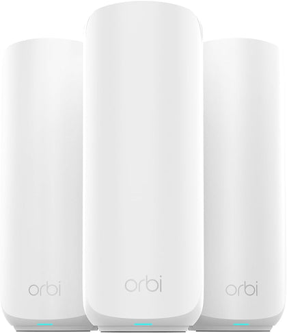 Orbi 360 Series Dual-Band WiFi 7 Mesh Network System for Home (RBE363) – Wireless Router (no Modem) + 2 Extenders, 5