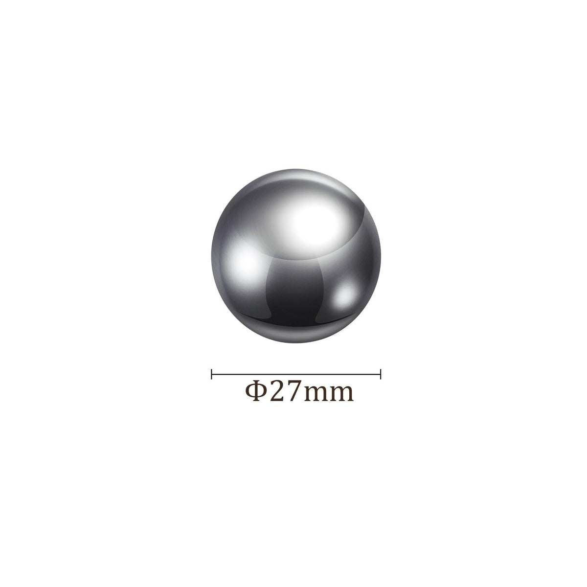 Kozelo 2pcs Precision Balls - [27mm] 304 Stainless Steel for Bearings Valves Use, Solid