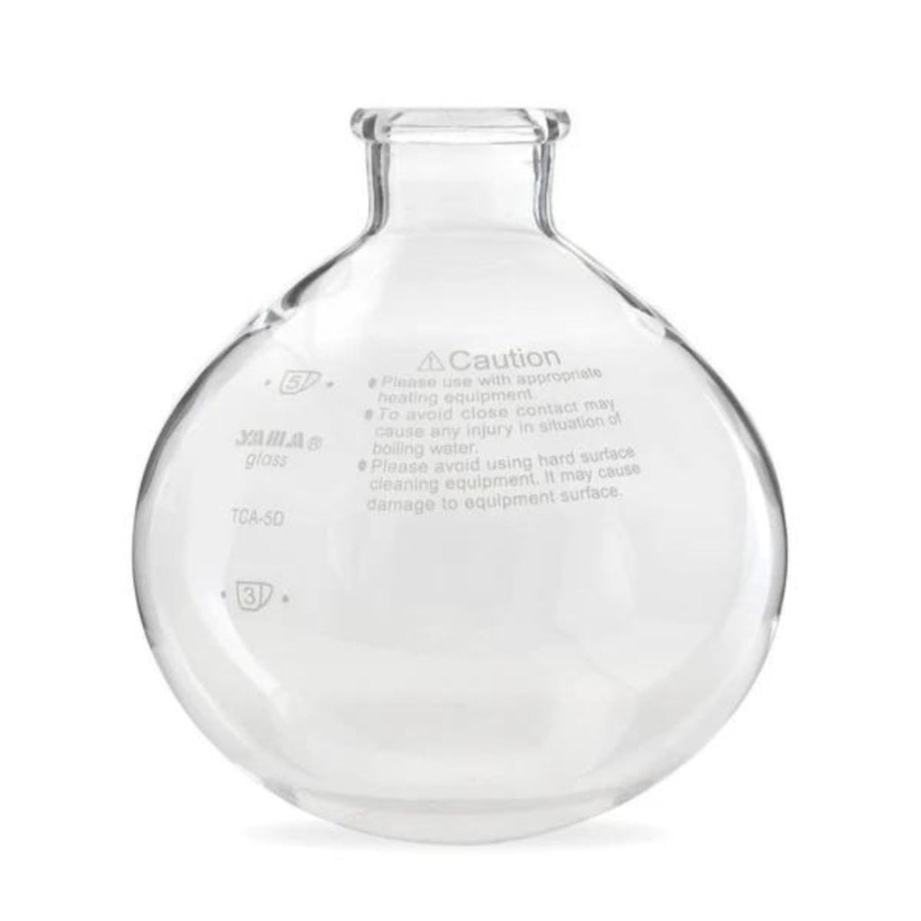 Yama TCA5D Replacement Bottom Beaker - Borosilicate Glass for 5 Cup Tabletop Siphon Coffee Maker, Heat-Resistant, Dishwasher Safe