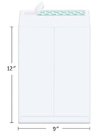 Catalog Envelopes 9x12 White Envelopes Self Seal 250 Pack