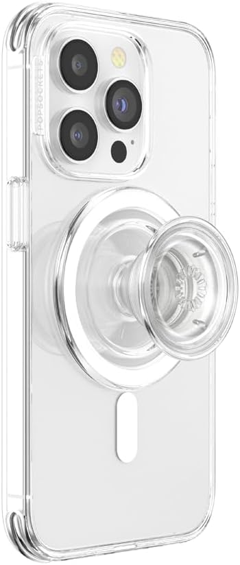 Phone Grip for MagSafe, Magnetic Holder, Phone Stand - Clear