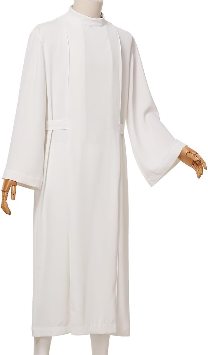 Priest Clergy Alb Pleats Front Wrap Alb Vestments